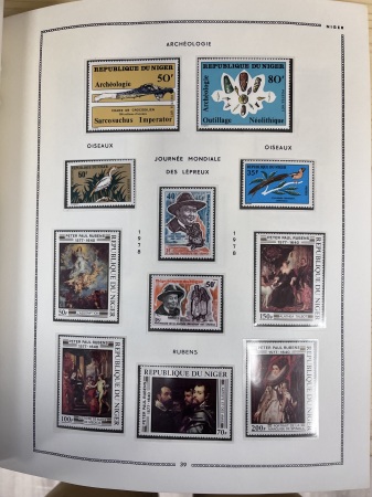 1957-1987, Collection des colonies françaises montés