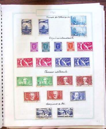 1849-1985, Collection de France obl. et neuf *, dont