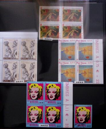 1849-2006, Collection de France en 11 classeurs rangés