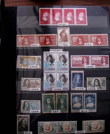 1849-2006, Collection de France en 11 classeurs rangés
