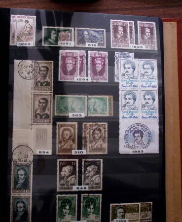 1849-2006, Collection de France en 11 classeurs rangés