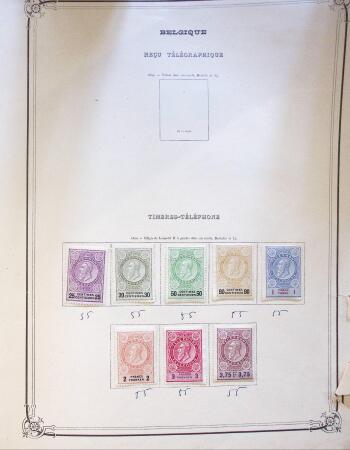1890-1943, Small selection of Belgium on pages including