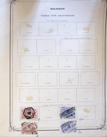 1890-1943, Small selection of Belgium on pages including