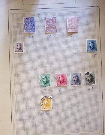 1890-1943, Small selection of Belgium on pages including