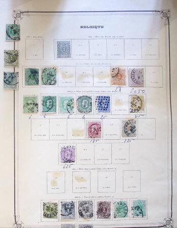 1890-1943, Small selection of Belgium on pages including