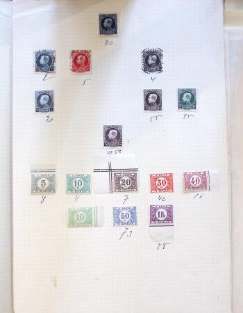 1890-1943, Small selection of Belgium on pages including