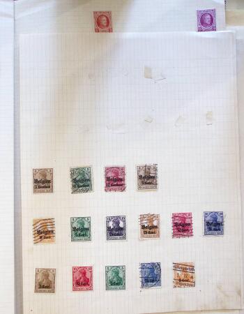 1890-1943, Small selection of Belgium on pages including
