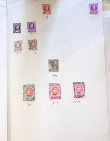 1890-1943, Small selection of Belgium on pages including