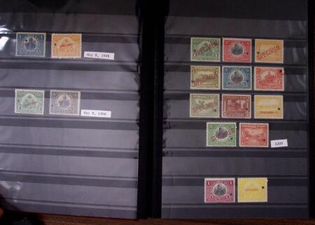1898-1949, SPECIMENS collection comprising 220 stamps