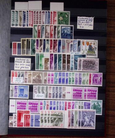 1880-1980, Practically all never hinged selection in