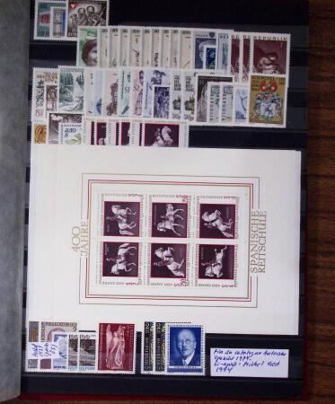 1880-1980, Practically all never hinged selection in
