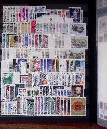 1880-1980, Practically all never hinged selection in