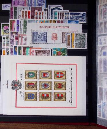1880-1980, Practically all never hinged selection in