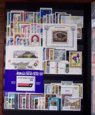 1880-1980, Practically all never hinged selection in