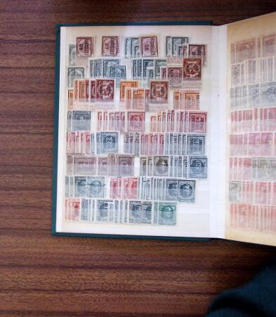 1929-80, Many hundreds of pre-cancels in two stockbooks