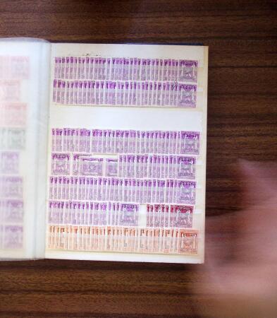 1929-80, Many hundreds of pre-cancels in two stockbooks