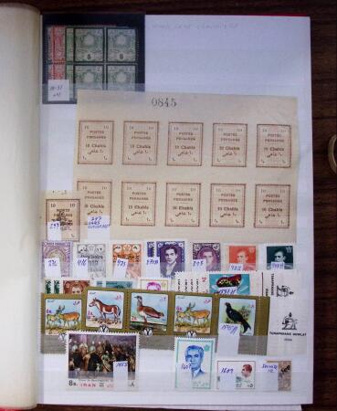 1880-1940, Small selection of Persia in one stockbook,