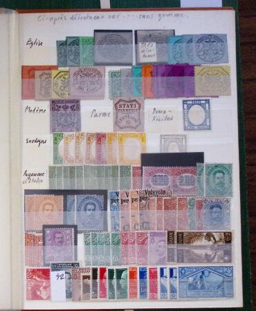 1852-1970, Mint and used selection of Italy in two stockbooks,