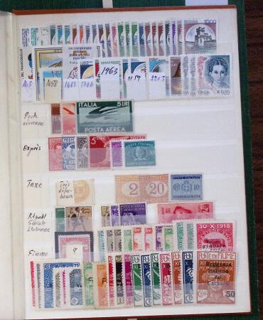 1852-1970, Mint and used selection of Italy in two stockbooks,