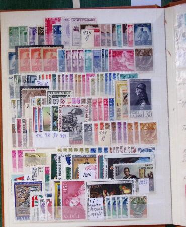 1852-1970, Mint and used selection of Italy in two stockbooks,