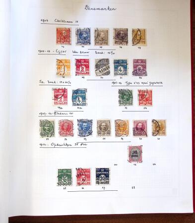 1880-1960, Used selection in one stockbook and in many