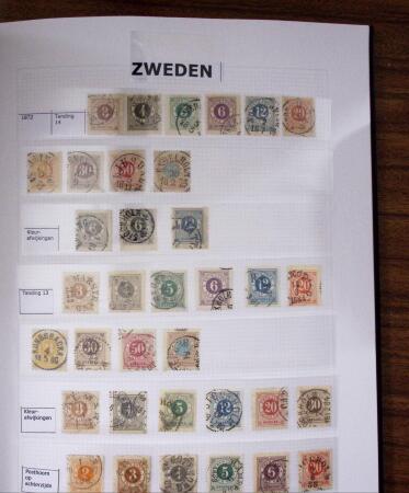 1855-1970, Used collection of Sweden in Davo album from