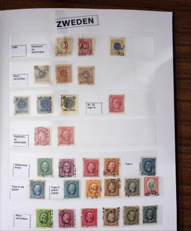 1855-1970, Used collection of Sweden in Davo album from