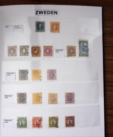 1855-1970, Used collection of Sweden in Davo album from