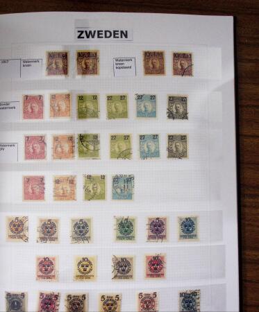 1855-1970, Used collection of Sweden in Davo album from