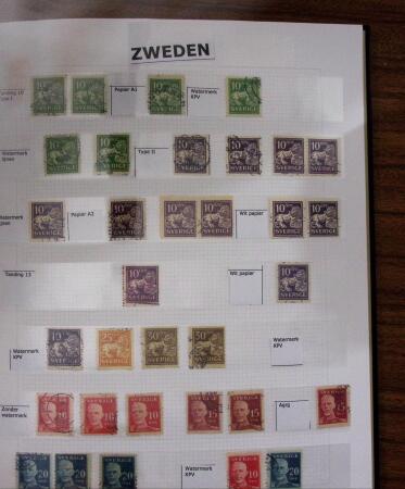 1855-1970, Used collection of Sweden in Davo album from