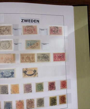 1855-1970, Used collection of Sweden in Davo album from