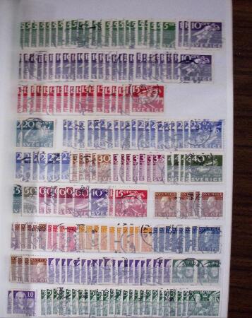 1855-1970, Used collection of Sweden in Davo album from