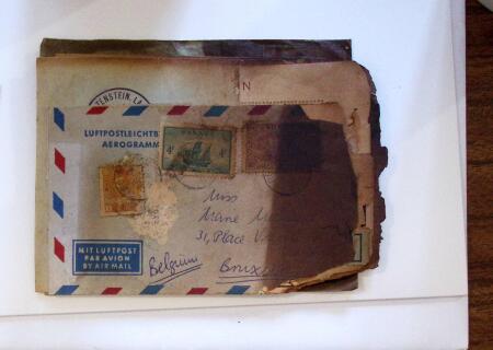 1936-37, Lot of 9 "Crash Covers" or damaged covers by