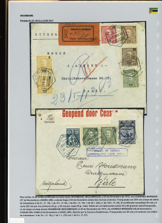 1902-39, Selection of 147 covers and cards all addressed to SWITZERLAND