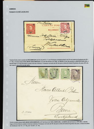 1902-39, Selection of 147 covers and cards all addressed to SWITZERLAND