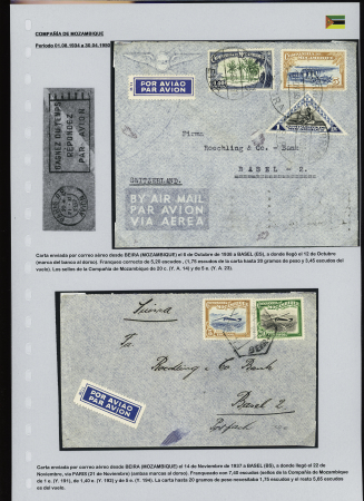 1902-39, Selection of 147 covers and cards all addressed to SWITZERLAND