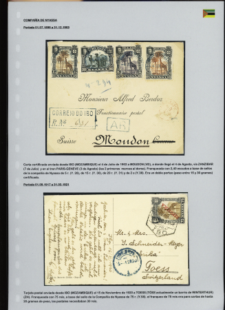 1902-39, Selection of 147 covers and cards all addressed to SWITZERLAND