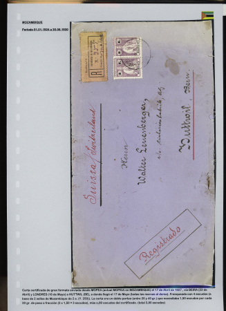 1902-39, Selection of 147 covers and cards all addressed to SWITZERLAND