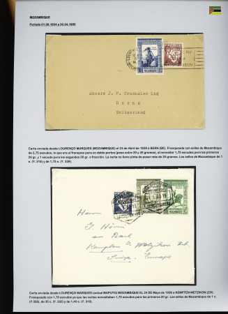 1902-39, Selection of 147 covers and cards all addressed to SWITZERLAND