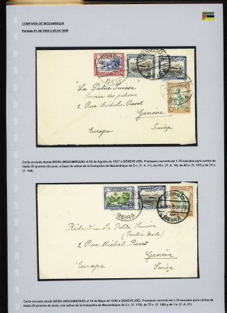 1902-39, Selection of 147 covers and cards all addressed to SWITZERLAND