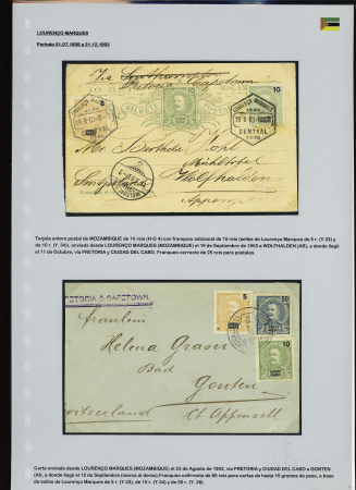 1902-39, Selection of 147 covers and cards all addressed to SWITZERLAND