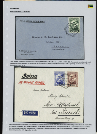 1902-39, Selection of 147 covers and cards all addressed to SWITZERLAND