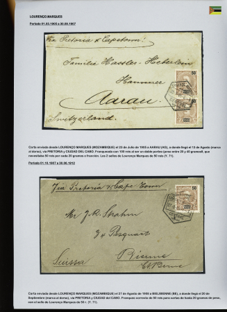1902-39, Selection of 147 covers and cards all addressed to SWITZERLAND