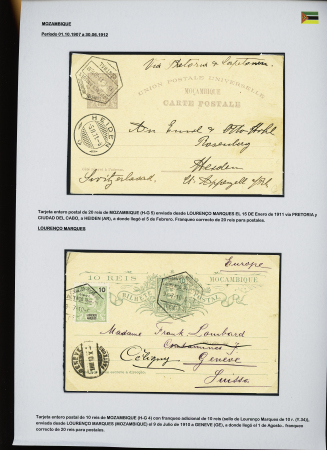 1902-39, Selection of 147 covers and cards all addressed to SWITZERLAND