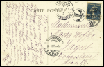 N°140 OBL CAD de Zoungouldak (1920) sur carte postale pour Zagreb avec transit "Stamboul départ". TB