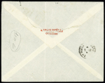 Cilicie n°82 + 83 + 86 OBL Adana 2 (1920) sur lettre recommandée pour Smyrne. TB
