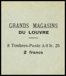 N°140 Carnet de 8 timbres monnaie - 25c semeuse bleue