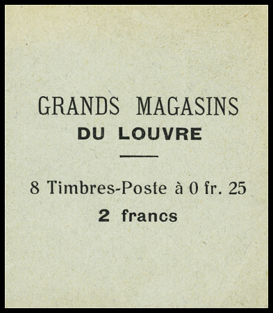 N°140 Carnet de 8 timbres monnaie - 25c semeuse bleue
