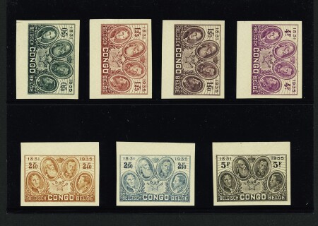 1935, Cinquantenaire du Congo, n°185 à 191 série