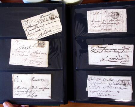 PARIS 1718-1851, Plus de 100 lettres en album offrant